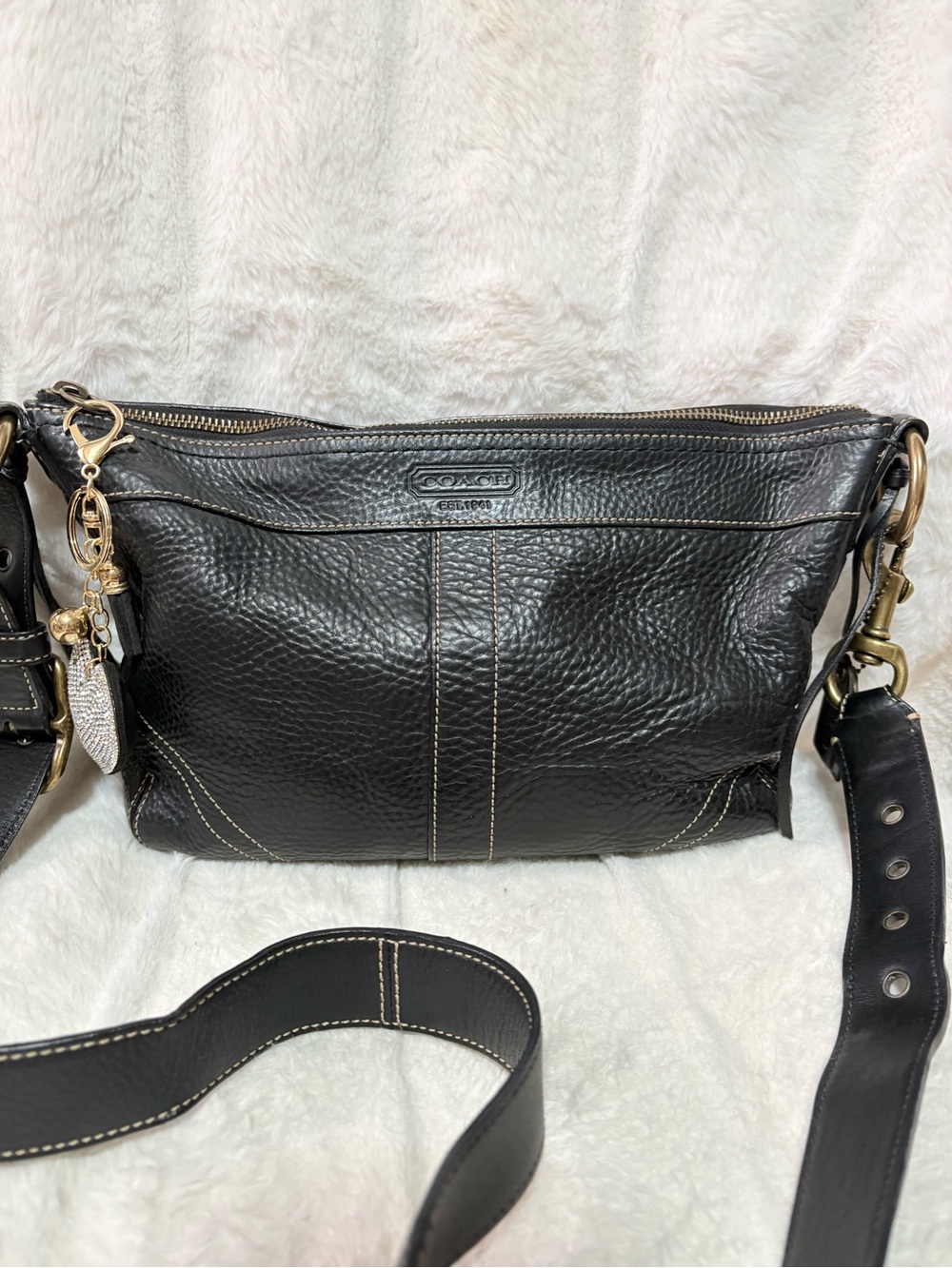 Coach Chelsea laced duffle crossbody shoulder bag